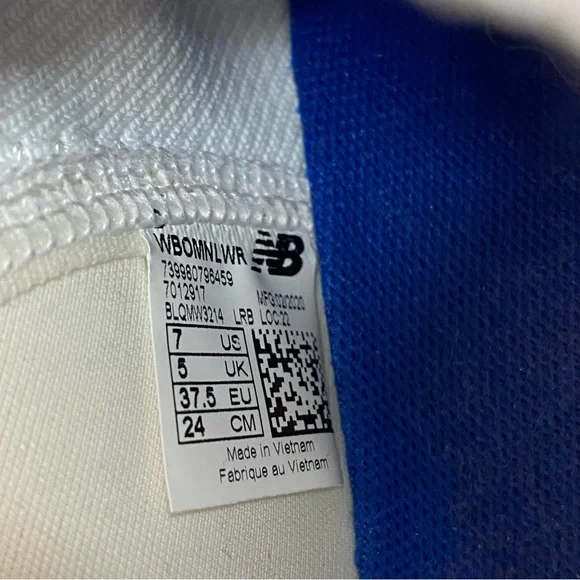 NEW BALANCE OMN1S Low White & Blue Sneakers Men’s Sz 7 - Picture 5 of 8